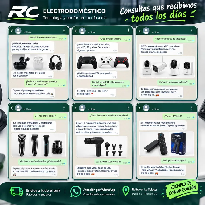 Ejemplo de conversación: así te atendemos por WhatsApp en TECNOVA-RC